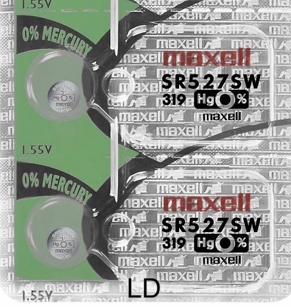 319 Maxell SR527SW (2 Piece) SR527 527 WATCH BATTERIES New Authorized Seller