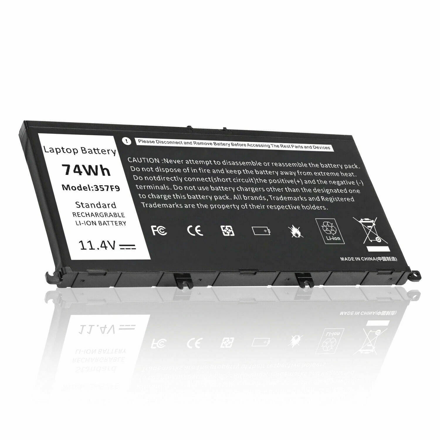 357F9 74Wh Laptop Battery For Dell Inspiron 15 7000 7559 7557 7567 7566 7759