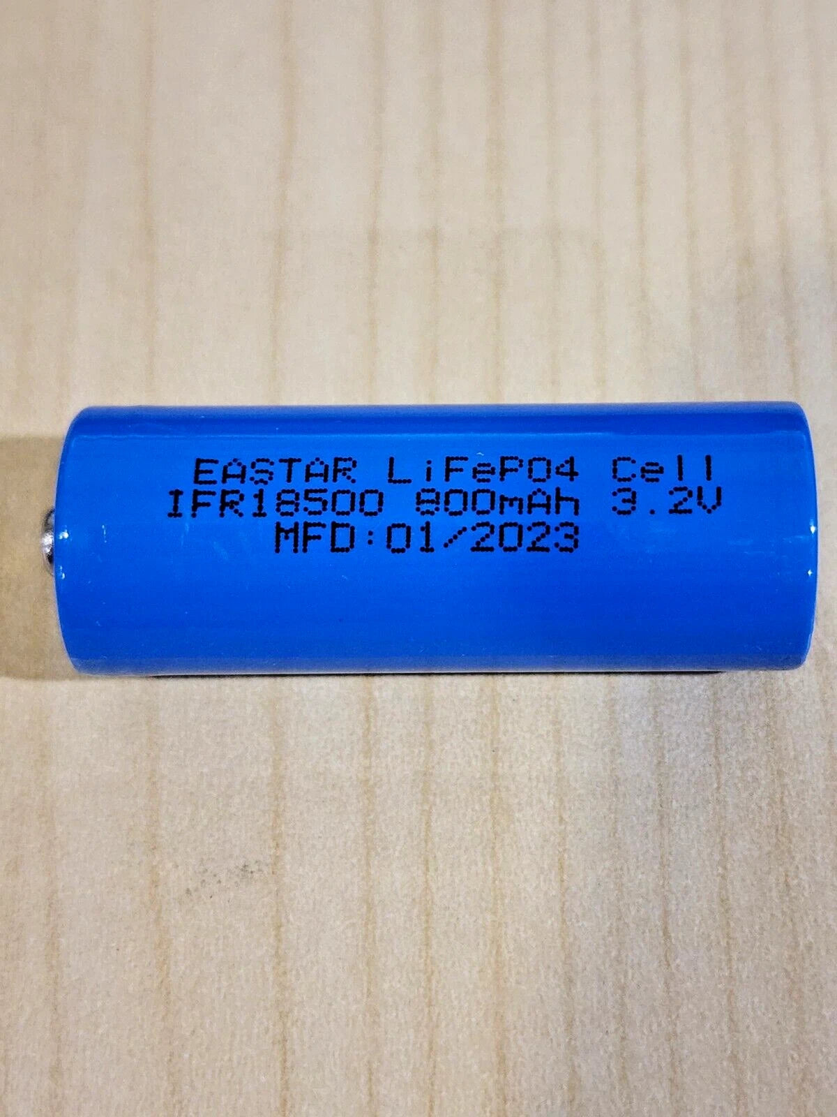 1 pc IFR 18500 3.2v LiFePO4 RECHARGEABLE BATTERY solar lights b.top MFG 01/2023