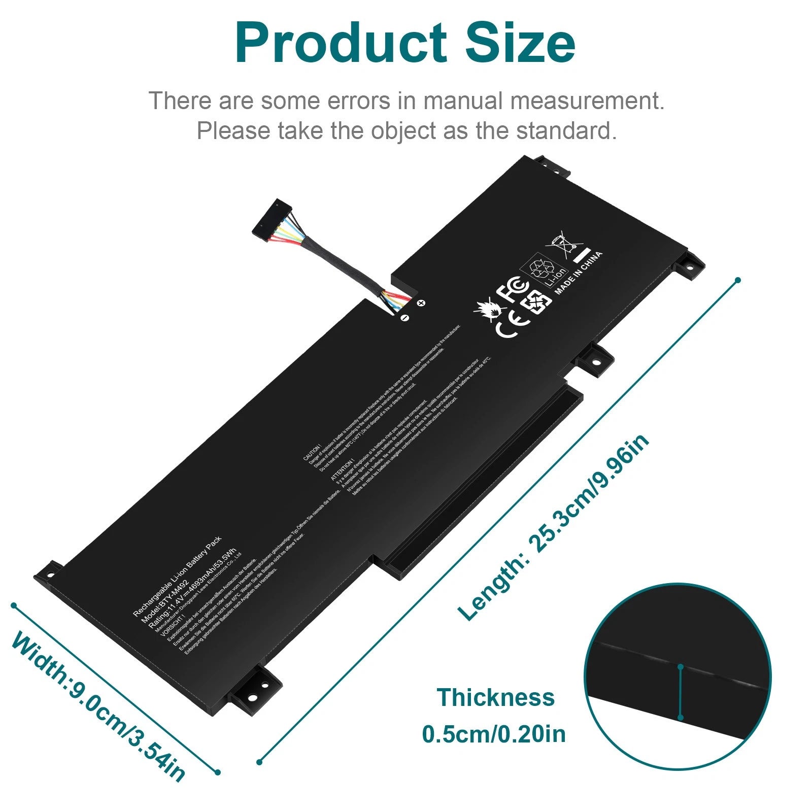 BTY-M492 Battery For MSI KATANA GF66 Pulse GL66 GL76 Sword15 A11U 11.4V-53.5WH