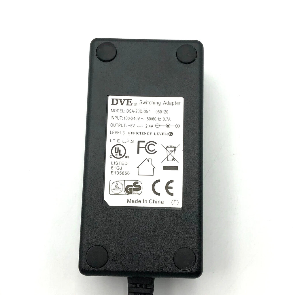 NEW Genuine 12W DVE AC/DC Power Adapter 5V 2.4A DSA-20D-05 1 050120 OEM