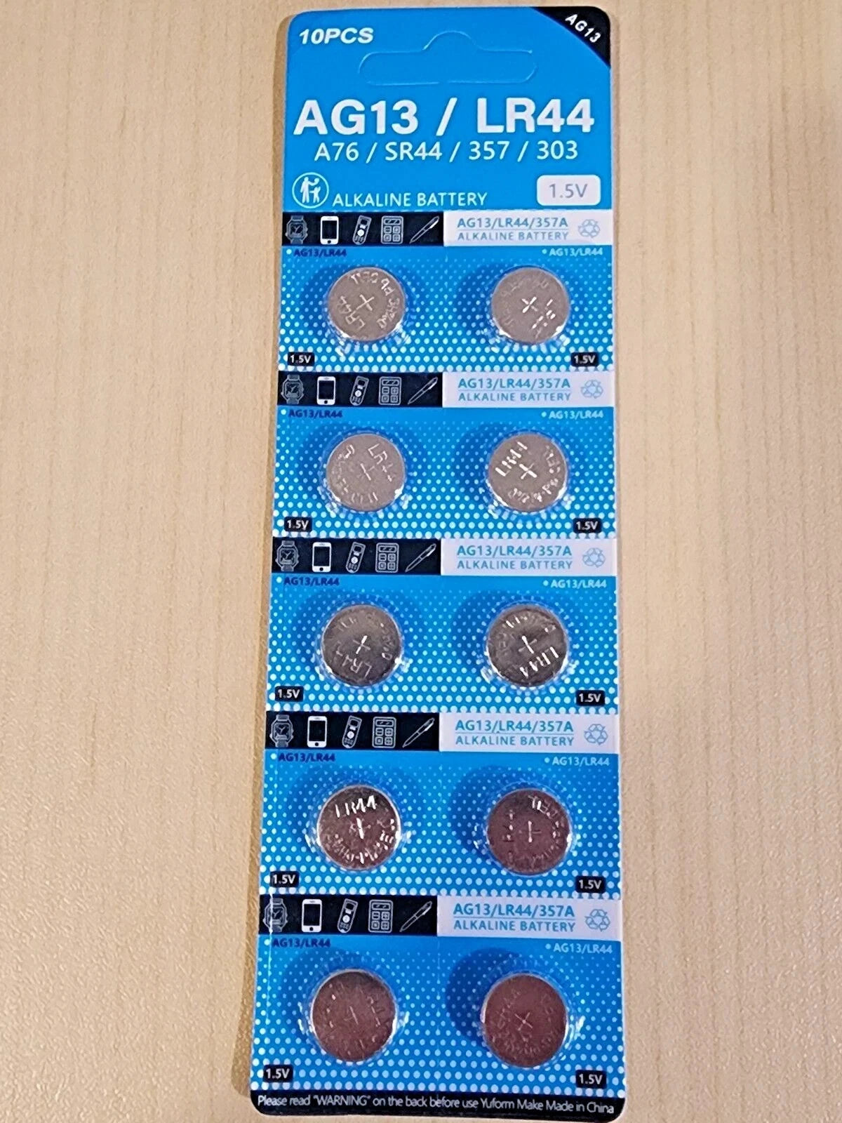10 x LR44 Maxell A76 L1154 AG13 357 New Alkaline Battery (PLEASE READ!)