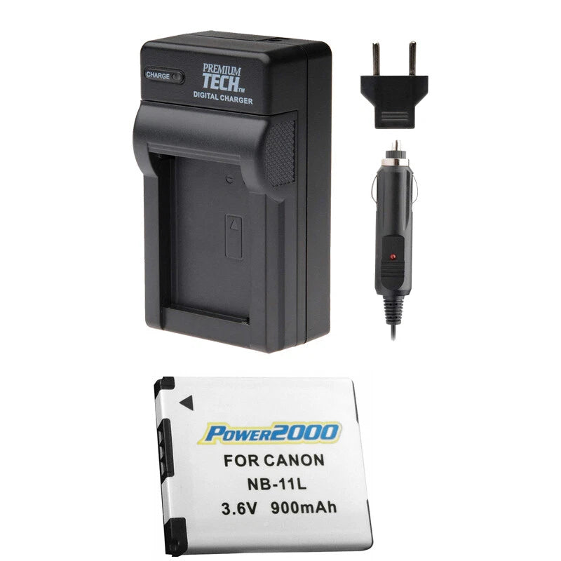 NB-11L Battery + Charger for Canon SX400, SX410, SX420 & ELPH 135, 360, 190