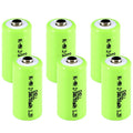 6x Exell 2/3AA NiMH 700mAh 1.2V Button top Rechargeable Battery