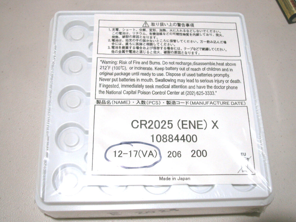 1 BULK ENERGIZER CR2025 cr 2025 ECR2025 3v Battery Made in Japan