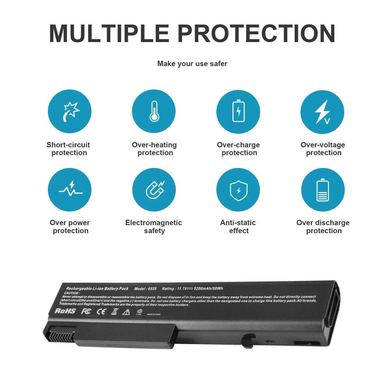 TD06 Battery For HP Compaq 6530b 6535b 6730b 6735b ProBook 6440b 6450b 6540bOp