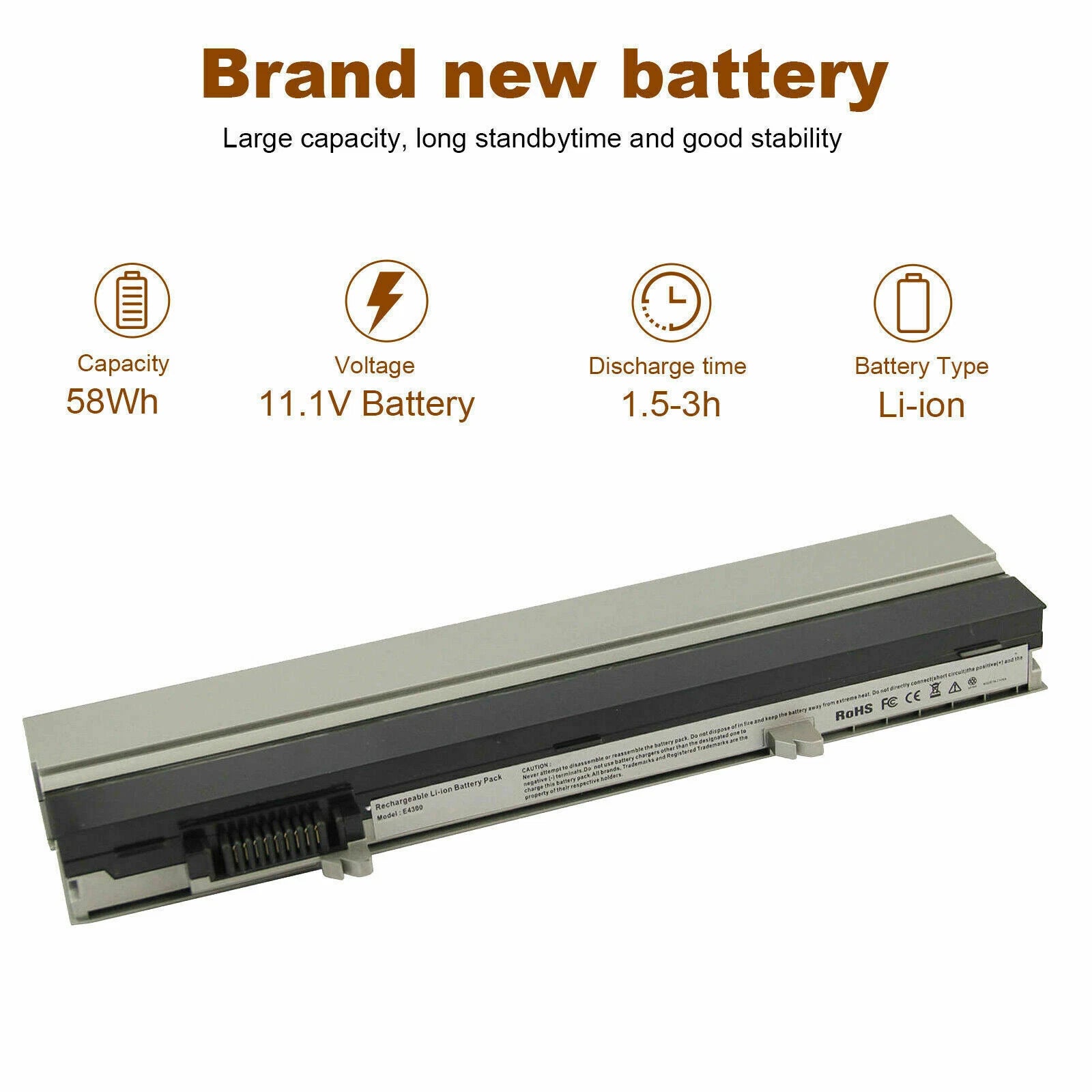 Battery for Dell Latitude E4300 E4310 XX327 R3026 FM338 PFF30 HW905 FM332 XX327