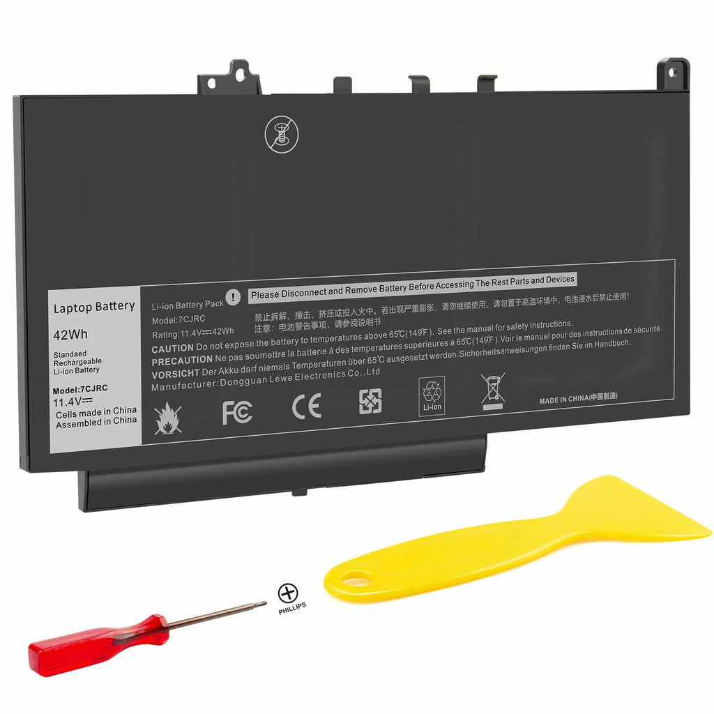 42Wh 7CJRC Battery For Dell Latitude 12 E7270 E7470 V6VMN 0KNM09 021X15 0TX283