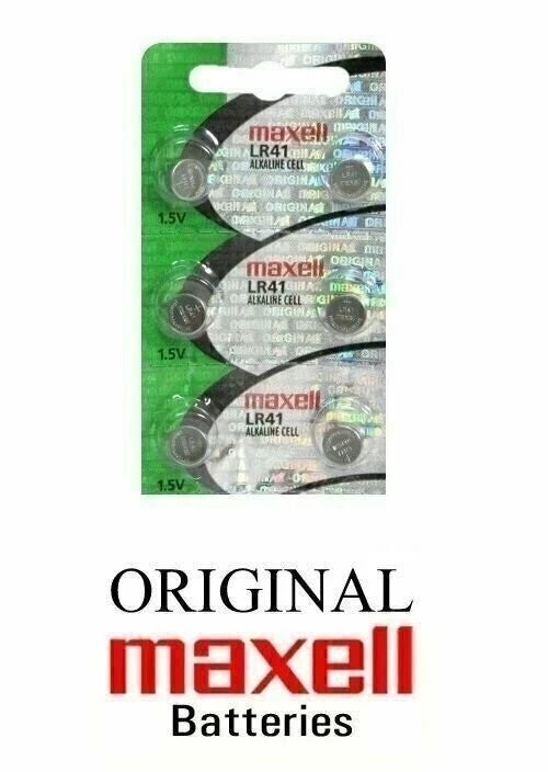 Maxell LR41 192 L736 V3GA 1.5V BATTERIES 6 X