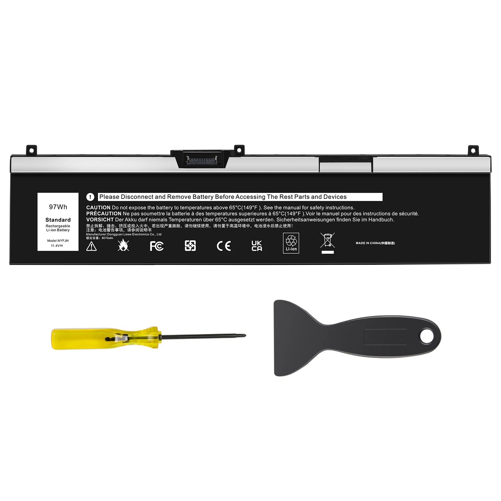 NYFJH Battery For Dell Precision 7330 7530 7540 7730 7740 P74F P34E 97Wh 11.4V