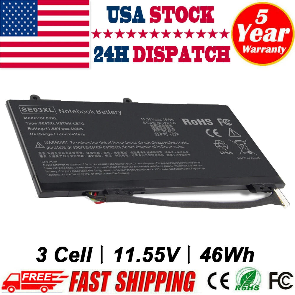 SE03XL 3Cell Battery for HP Pavilion 14-AL027TX 14-AL028TX 14-AL062NR 14-AV002LA