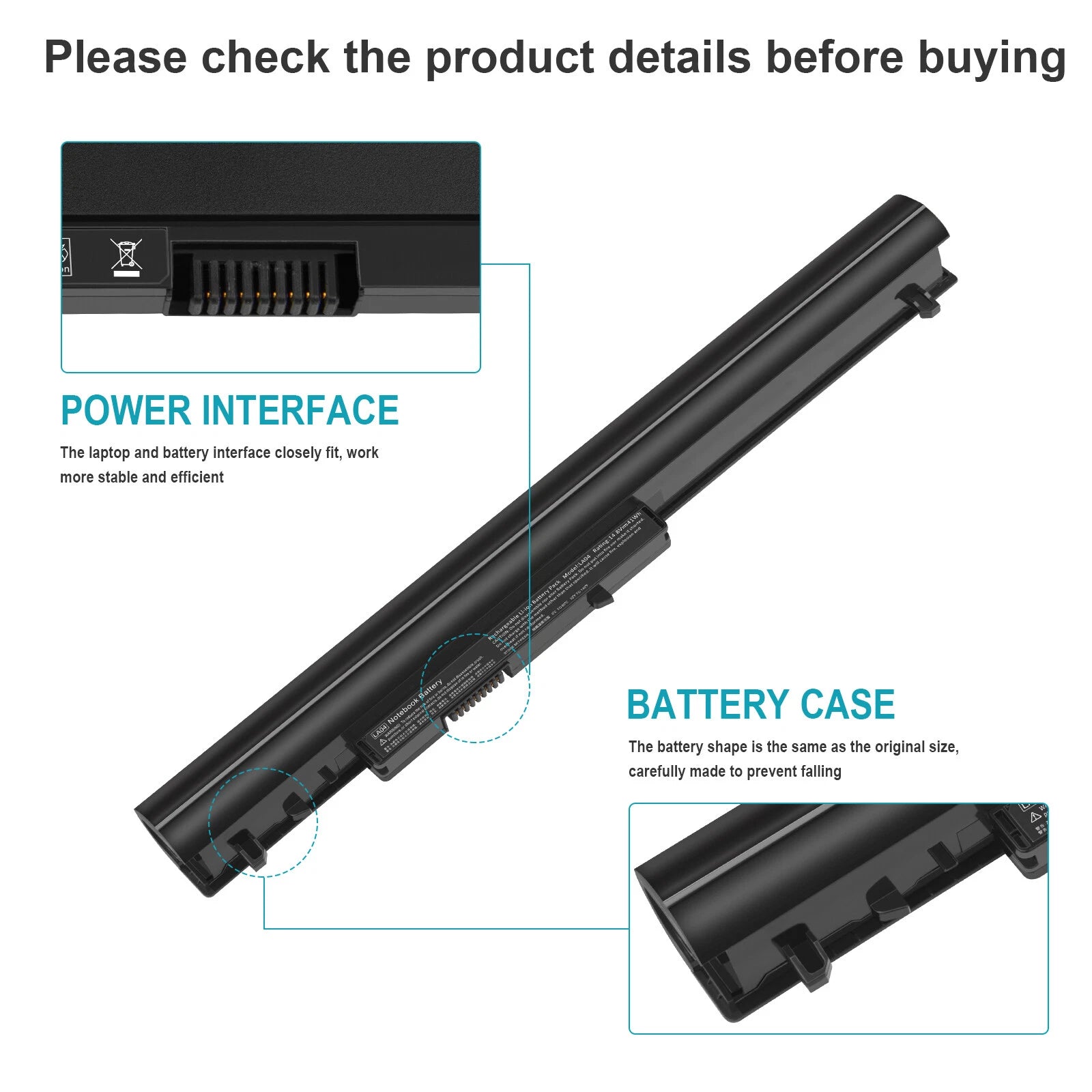 776622-001 LA04 Battery for HP 15-f010wm 15-f009wm 15-f010dx 15-f033wm 15-f305dx