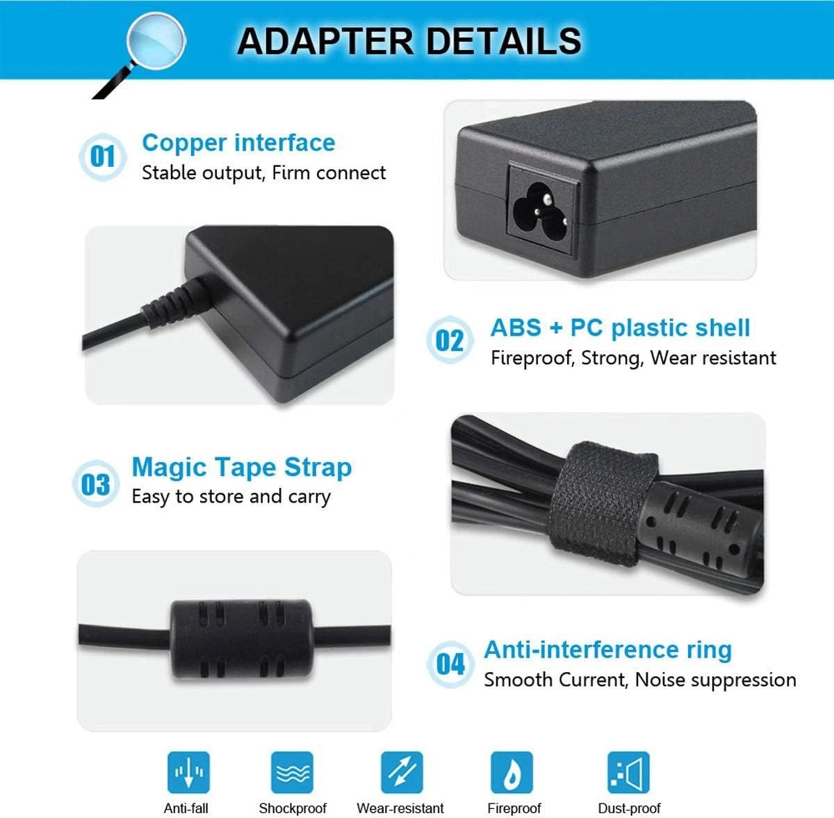 65W 18.5V 3.5A AC Adapter Charger For HP Pavilion G4 G6 G7 Series Power Supply