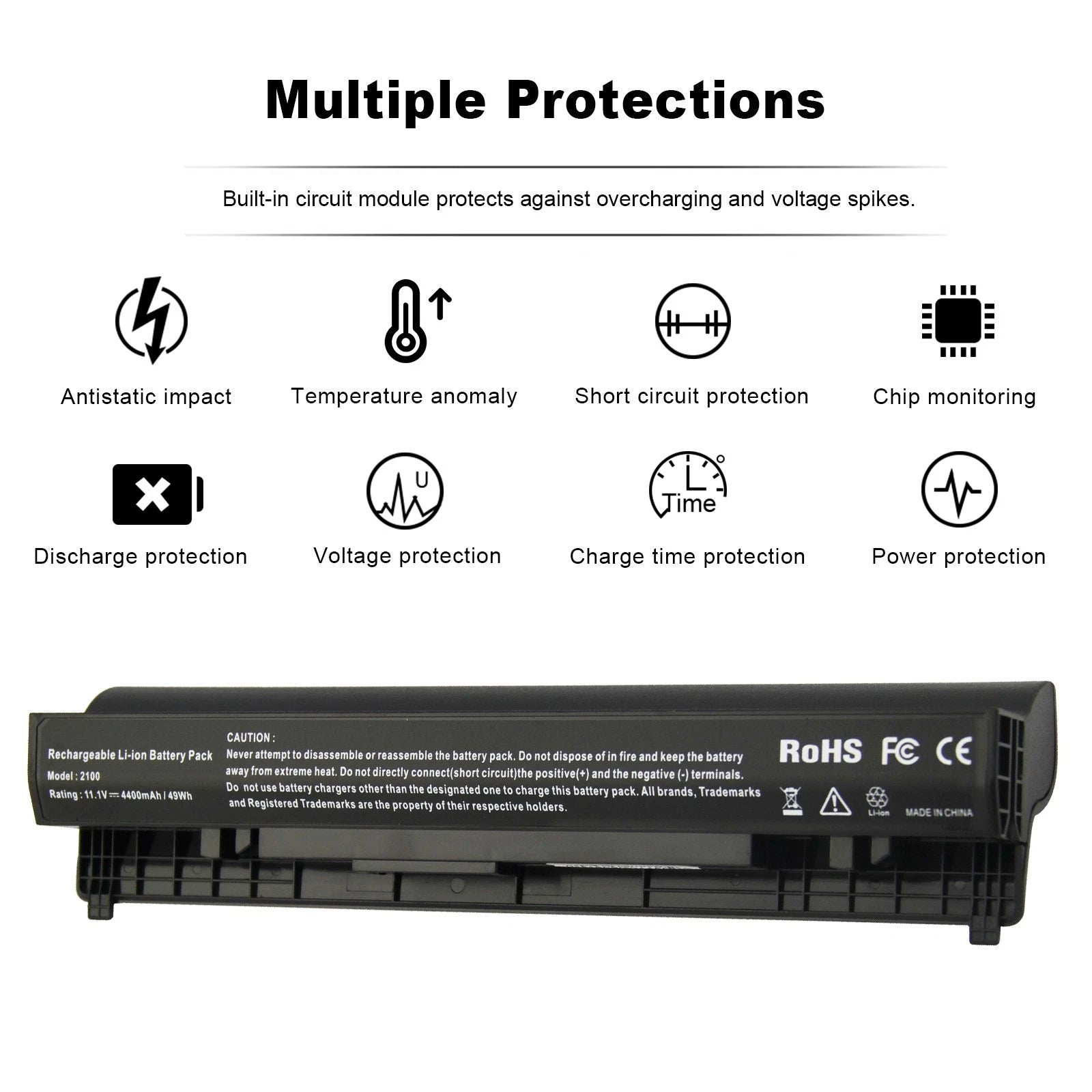 Battery/Charger for Dell Latitude 2100 2110 2120 312-0229 4H636 00R271 451-11039