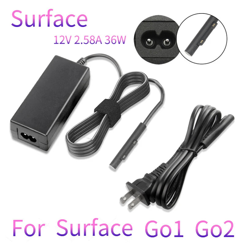 For Microsoft Surface Pro3&4 go1 go2 Laptop Power Adapter 1735 1736 1824 Charger