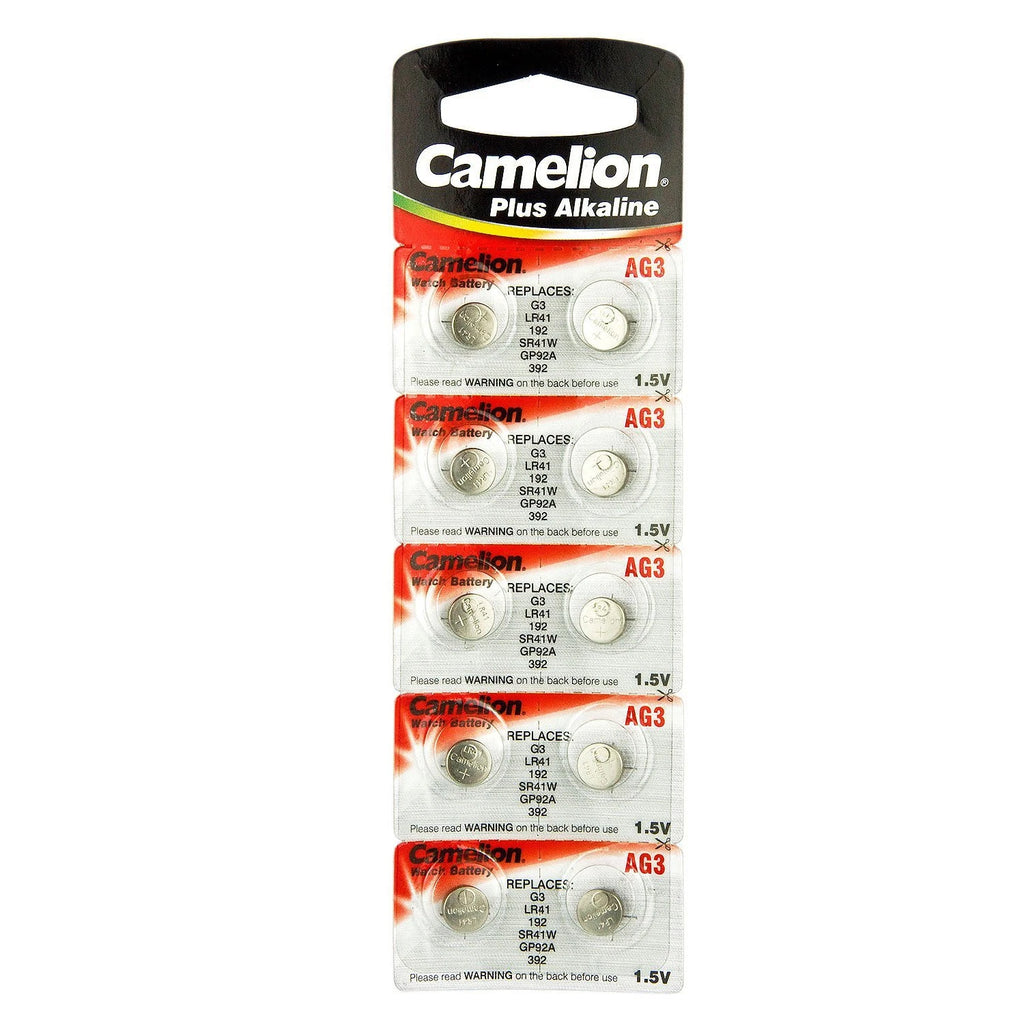 40 Pk Camelion AG3 LR41 392 SR41W LR736 GP92A Plus Alkaline Battery