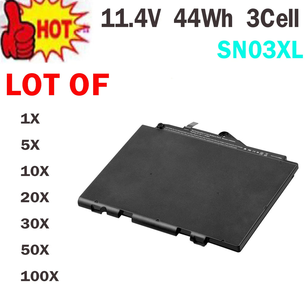 ?LOT OF SN03XL Battery for HP EliteBook 820 G3 725 G3 HSTNN-DB6V 800514-001 44WH