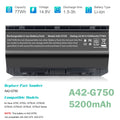 A42-G750 Battery For ASUS ROG G750 G750J G750JM G750JW 0B110-00200000 77Wh NEW