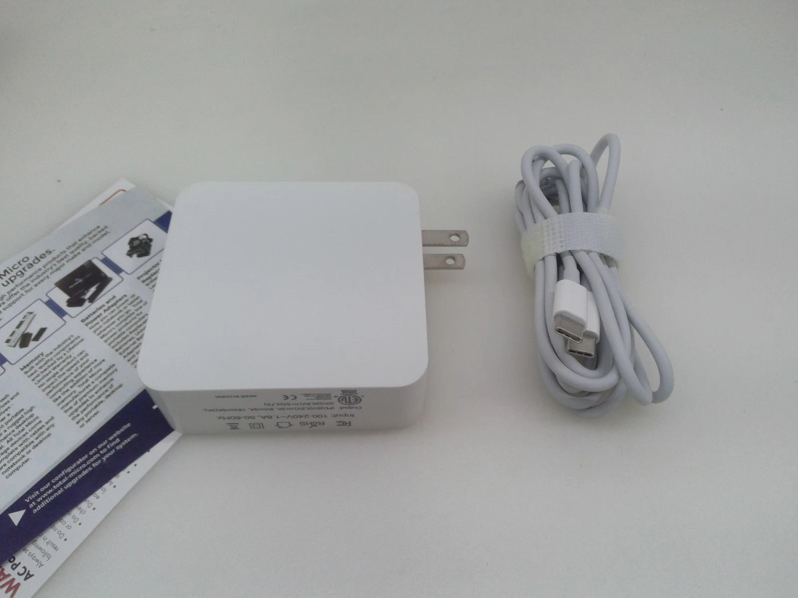 New Total Micro W036 100W(96W) USB-C Power Adapter MX0J2AM/A-TM