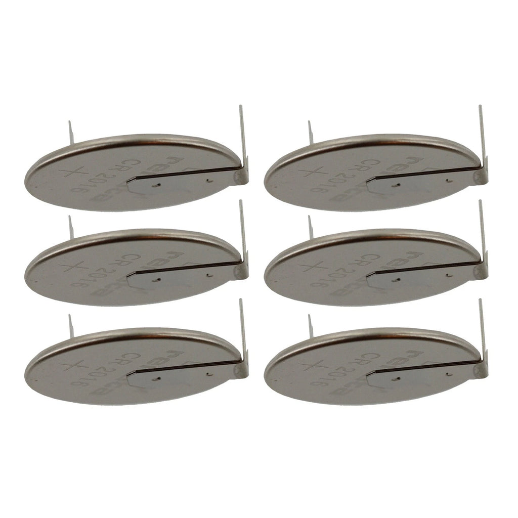 6x CR2016FH-MFR 3V Lithium Coin Battery 2-PIN HORZ for RTC BIOS CMOS