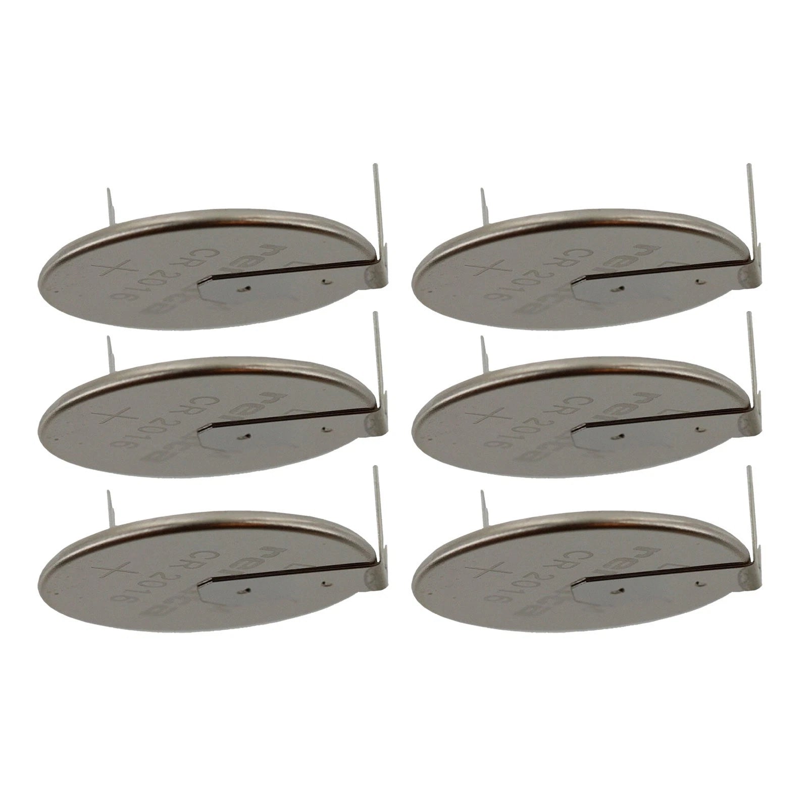 6x CR2016FH-MFR 3V Lithium Coin Battery 2-PIN HORZ for RTC BIOS CMOS