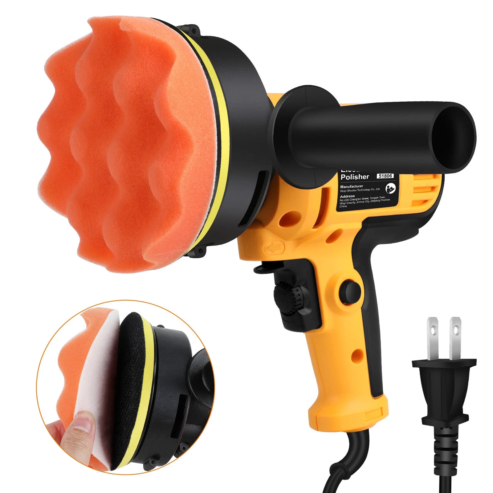 ??1000W Polisher 4" - 5" Mini Car Detailing Buffer Sander Machine Kits 125mm