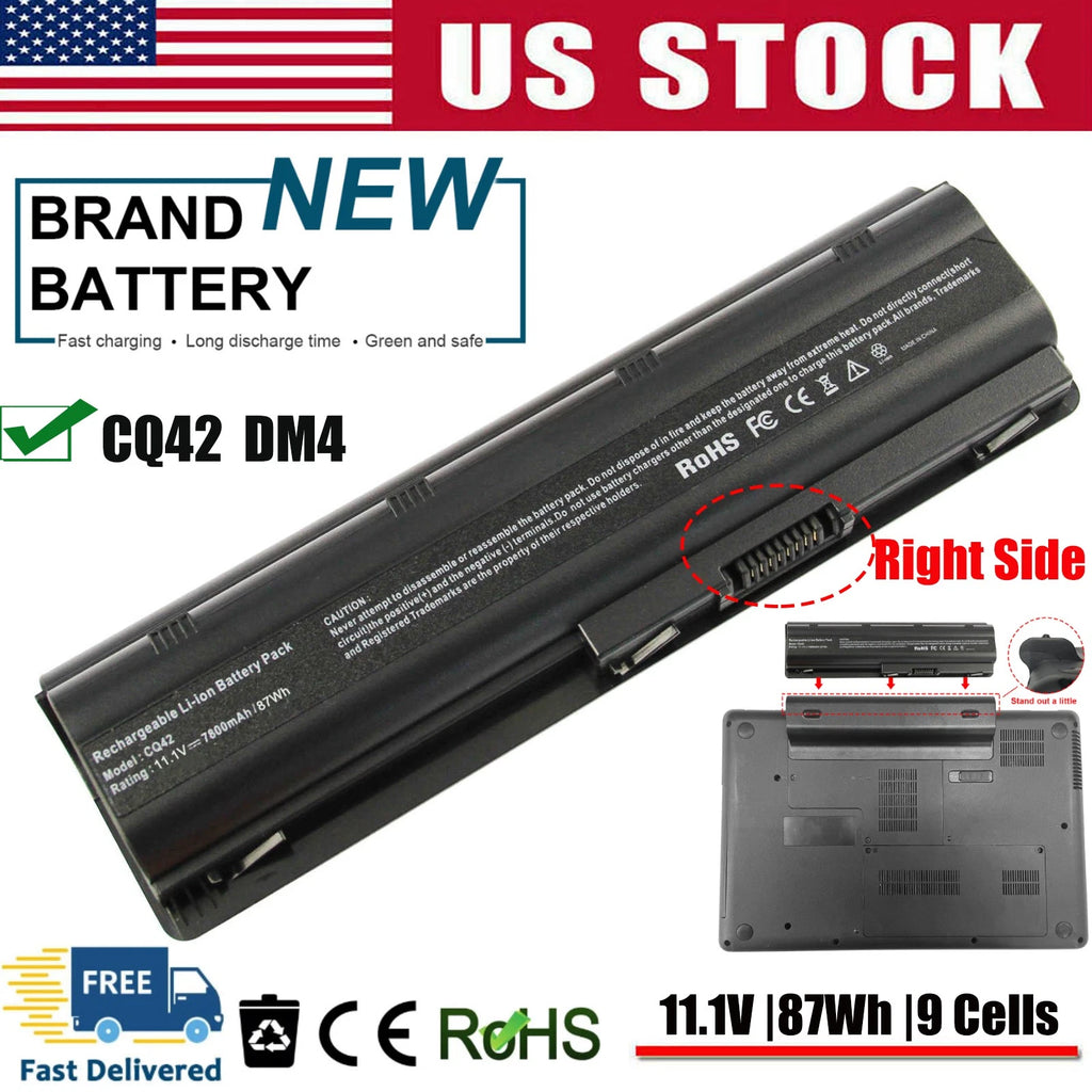 9Cell Spare Battery for HP Compaq MU06 MU09 593553-001 593554-001 G62 CQ42 G72