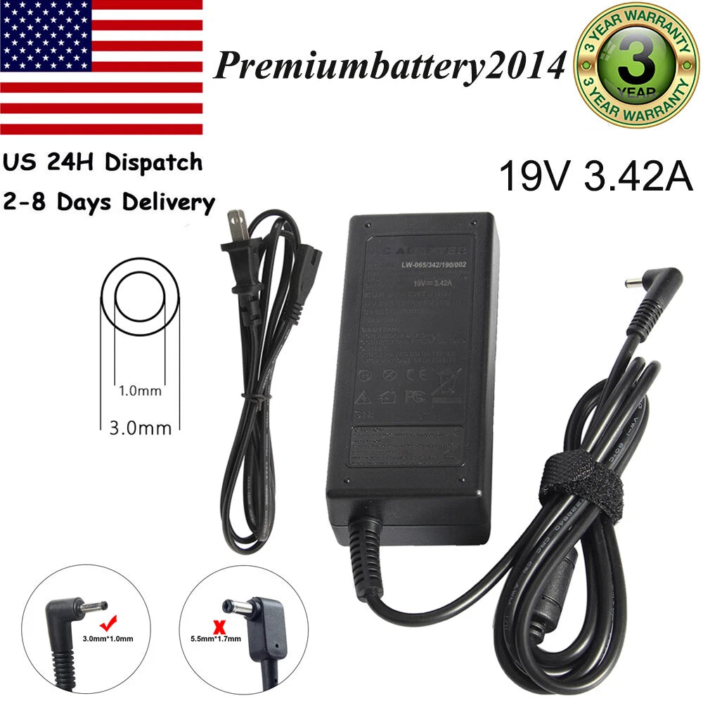 Adapter Charger Power Cord For Acer Chromebook 14 CB3-431-C0AK, CB3-431-C5EX P