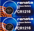 CR 1216 RENATA WATCH BATTERY (2 piece) ECR1216 FREE SHIPPING Authorized Seller