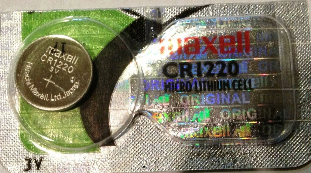 CR 1220 MAXELL LITHIUM BATTERIES (2 piece) 3V Watch 1220 New Authorized Seller