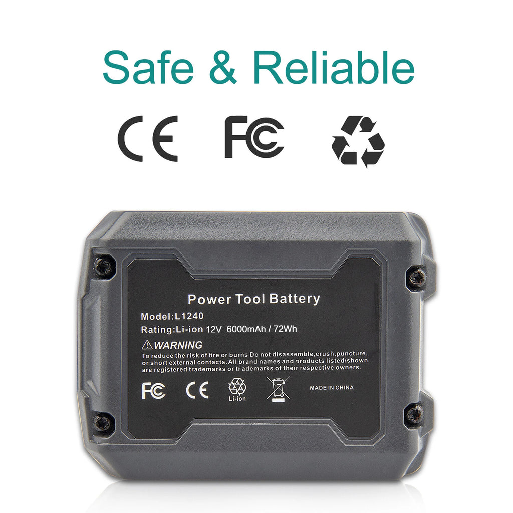 12V 6.0Ah Lithium-Ion Battery For Ridgid R82007 R82008 R82008N R82009 R82009K US