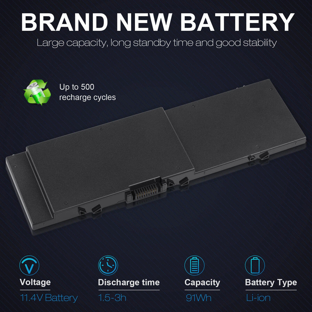 ?91Wh MFKVP Battery For Dell Precision 15 7510 7520 17 7710 7720 M7510 M7710