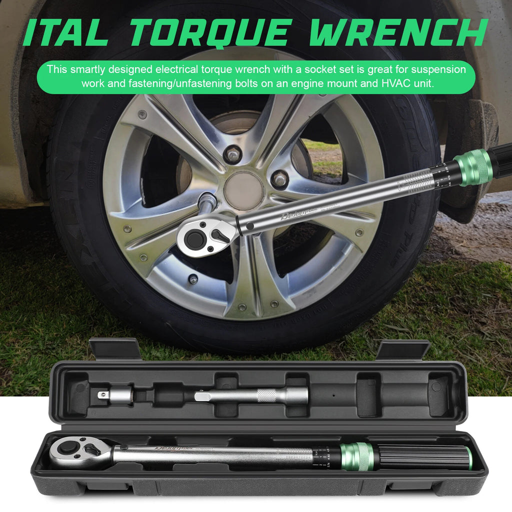 ?Upgraded Torque Wrench 1/2 inch Drive 14.8-162ft.lb/20-220n.m Torque Wrench Set