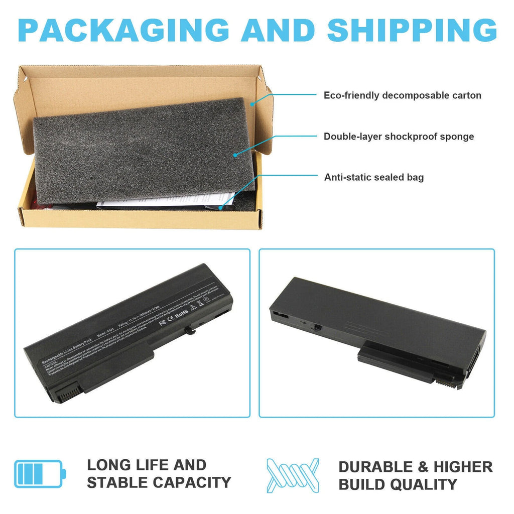 ?9 Cells 6535b Battery for HP Compaq 6530b 6735b ProBook 6450B 6545B 6550B 6455B