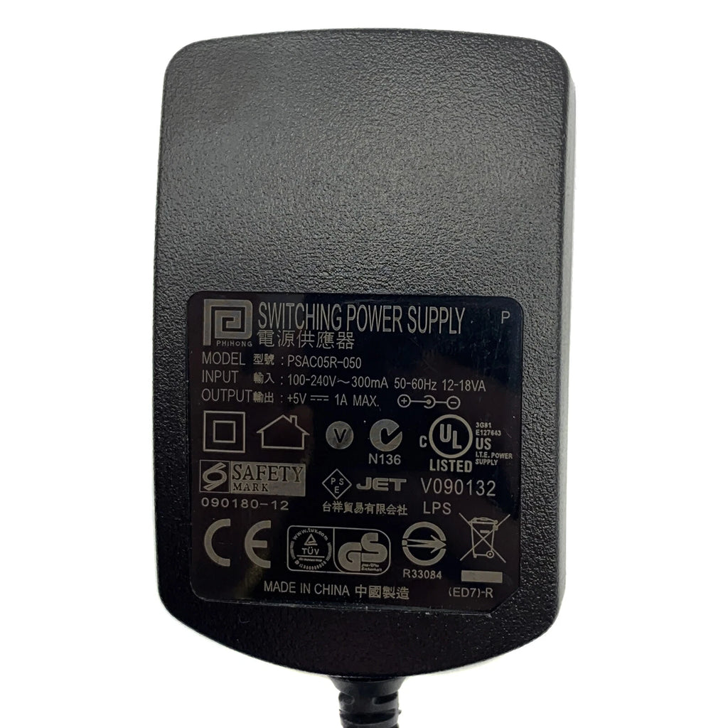 NEW Genuine Phihong PSAC05R-050 AC Power Supply Adapter Charger Output 5V 1A
