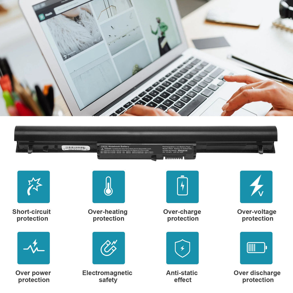 VK04 37Wh Battery For HP Pavilion Touchsmart 14-b109wm Sleekbook 695192-001