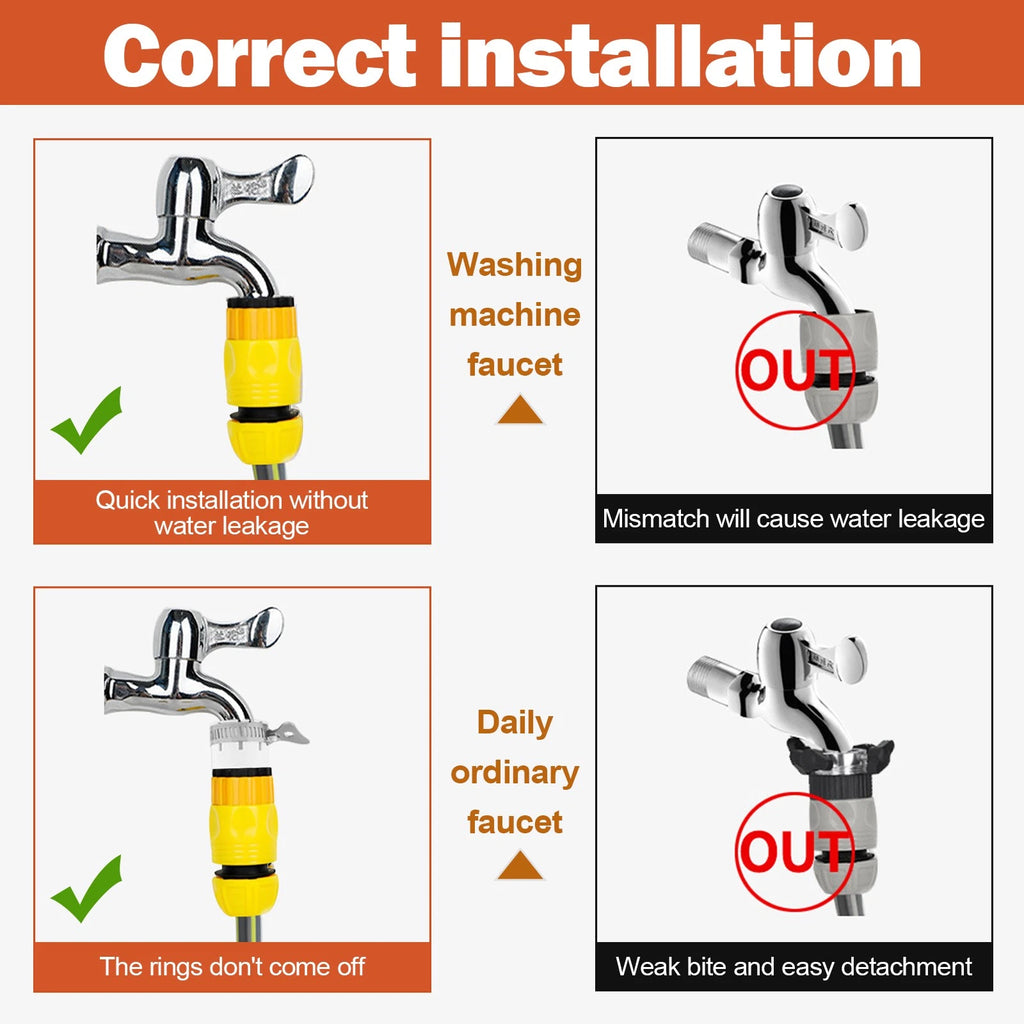 Garden Hose Nozzle/Spray Gun Nozzle 8 Patterns Water Nozzle/High Pressure Spray