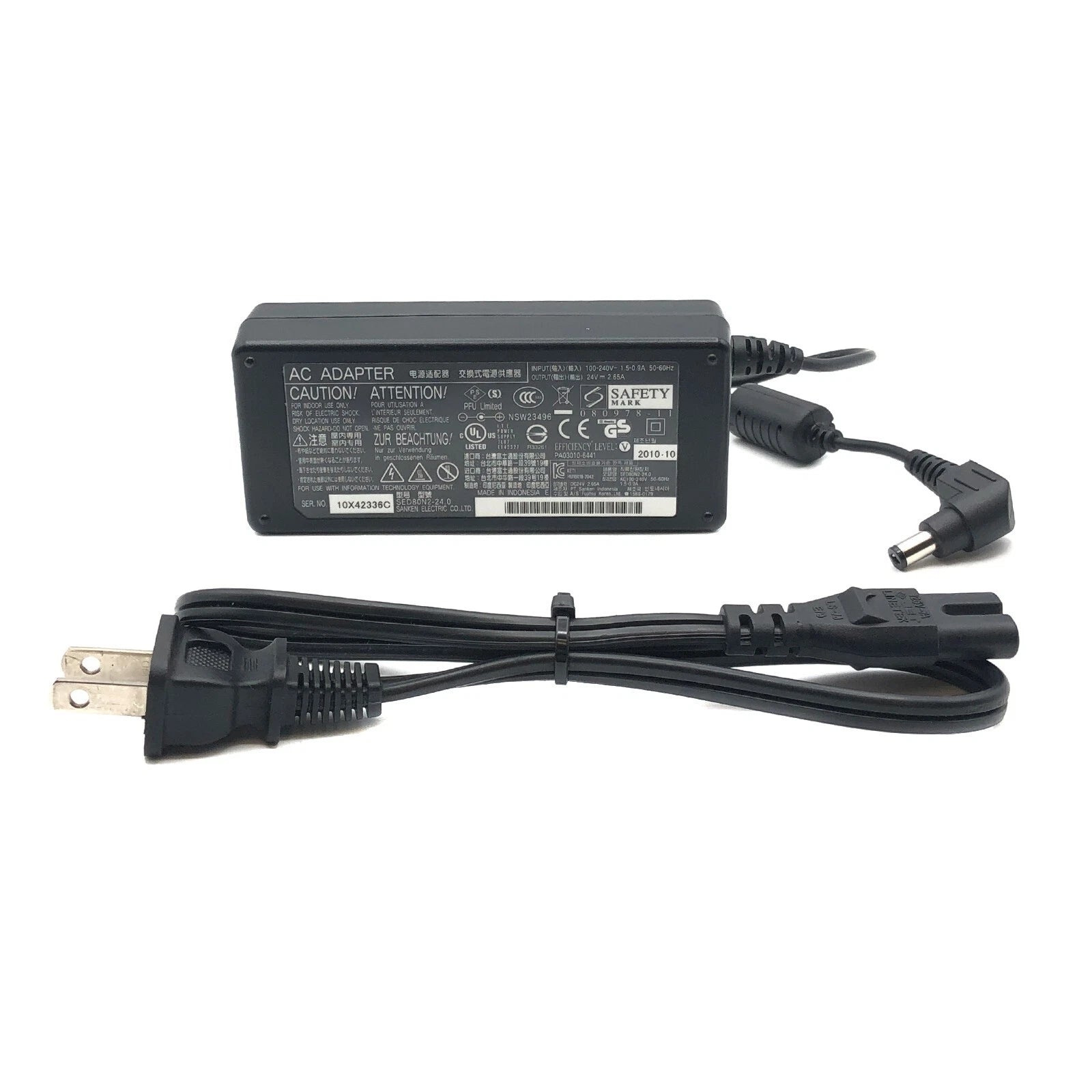 NEW Genuine Fujitsu AC Charger Adapter for Fujitsu Image Scanner FI-Series