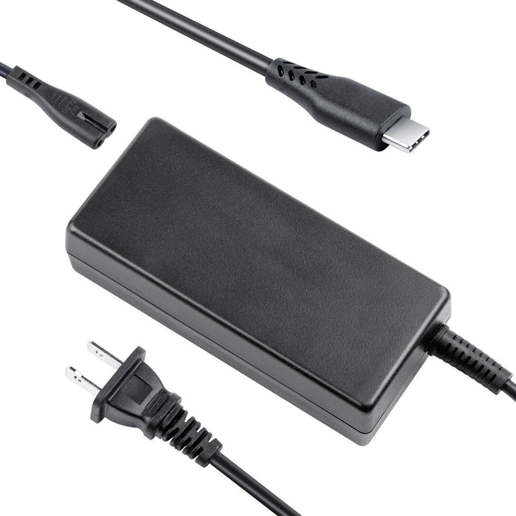 65W USB-C Type C AC Adapter Laptop Charger for Dell XPS 13 9350 9360 9365-2in1