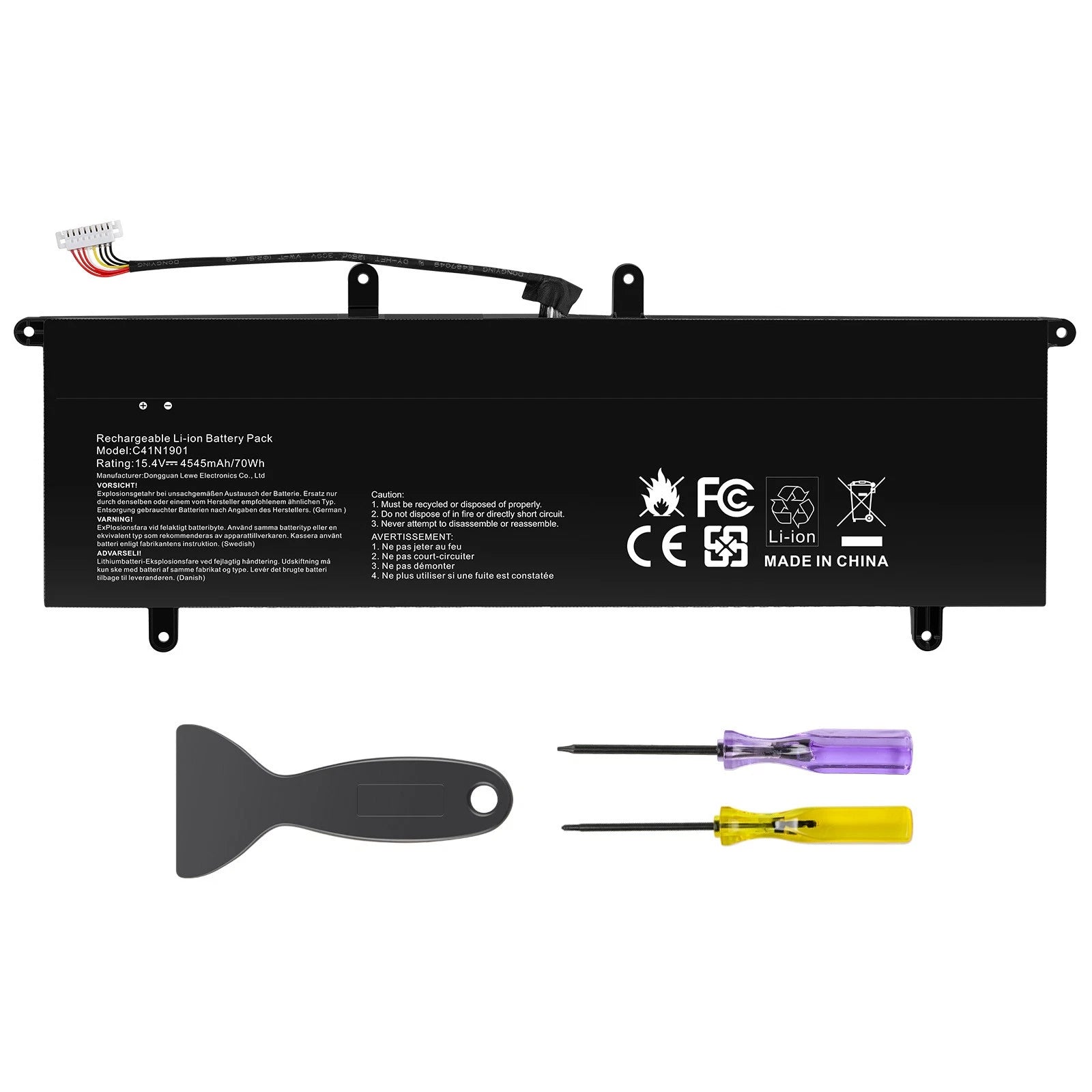 Battery C41N1901 For ASUS ZenBook Duo UX481F UX481FA UX481FAY UX4000FL 15.4V 70W
