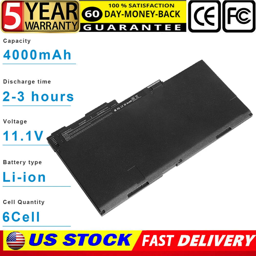 For HP EliteBook 840 845 850 740 G1 G2 battery CM03XL 717376-001 - FREE SHIPPING