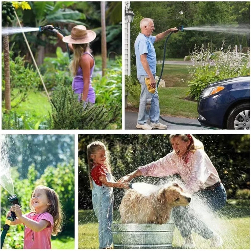 4X Stronger Deluxe Expandable Flexible Garden Water Hose +Nozzle 50FT & 100FT