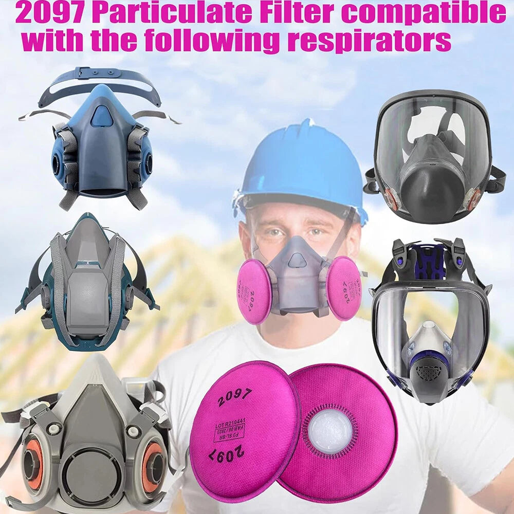 12pcs 2097 Particulate Filter for Respirator for 6000 7000 FF-400 Series