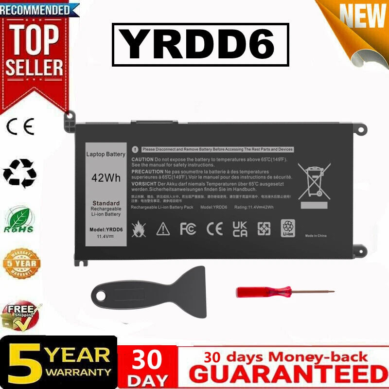 YRDD6 Battery For Dell Inspiron 3493 3582 3583 3584 3593 3793 5480 42Wh /Charger