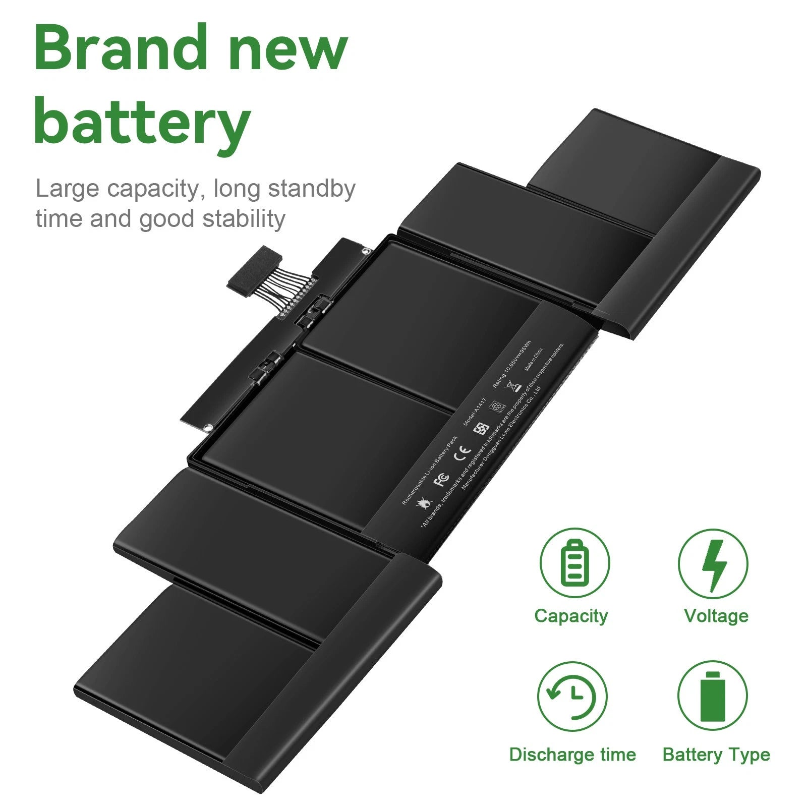 A1417 A1398 Battery For Apple Macbook Pro 15 Retina Mid 2012 Early 2013 /Charger