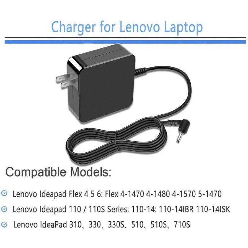 65W 20V Power Adapter Supply Laptop Charger For Lenovo GX20L29355 Ideapad 330