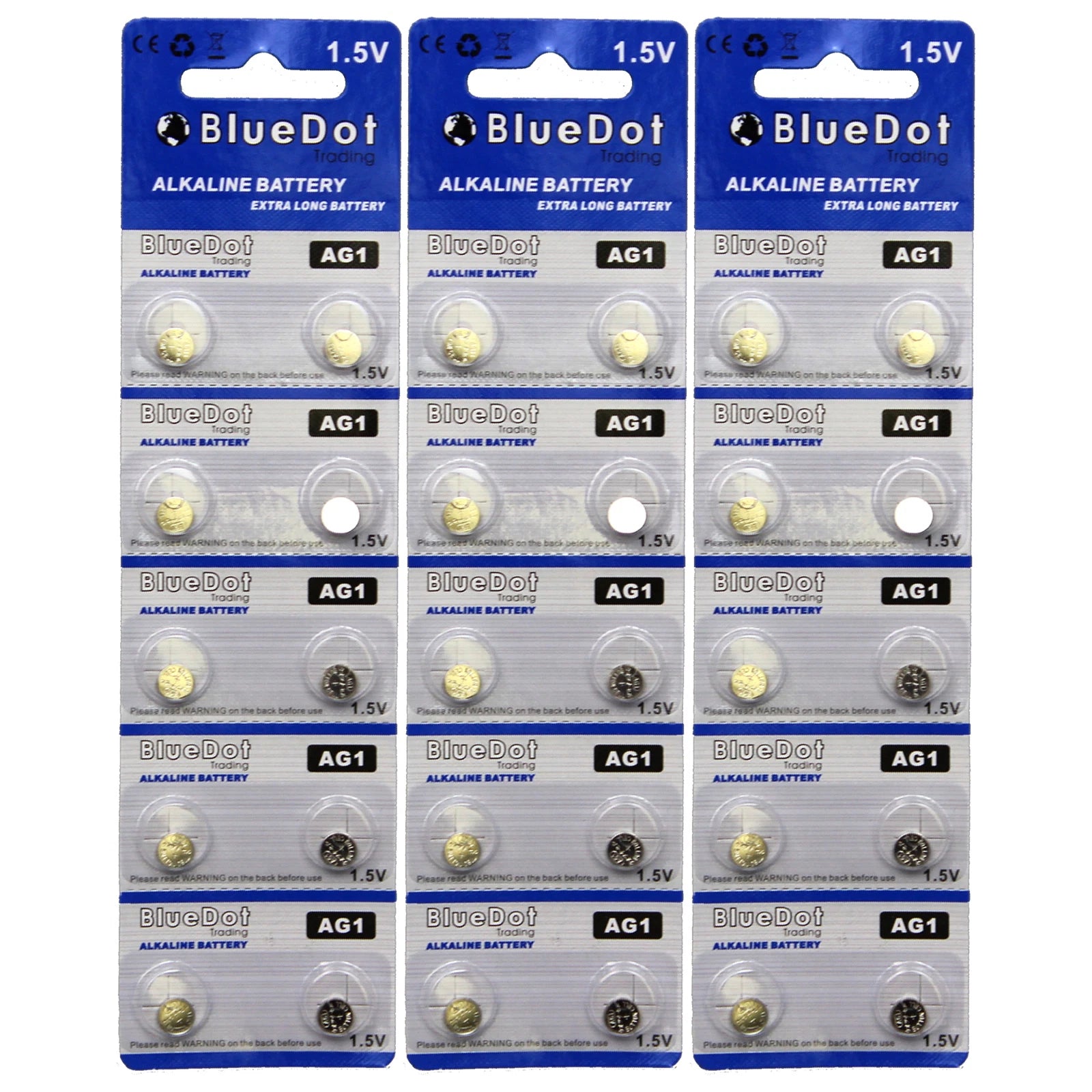 NEW 30 AG1 364A 364 LR621 SR621SW SR621 Alkaline battery USA SELLER by BlueDot