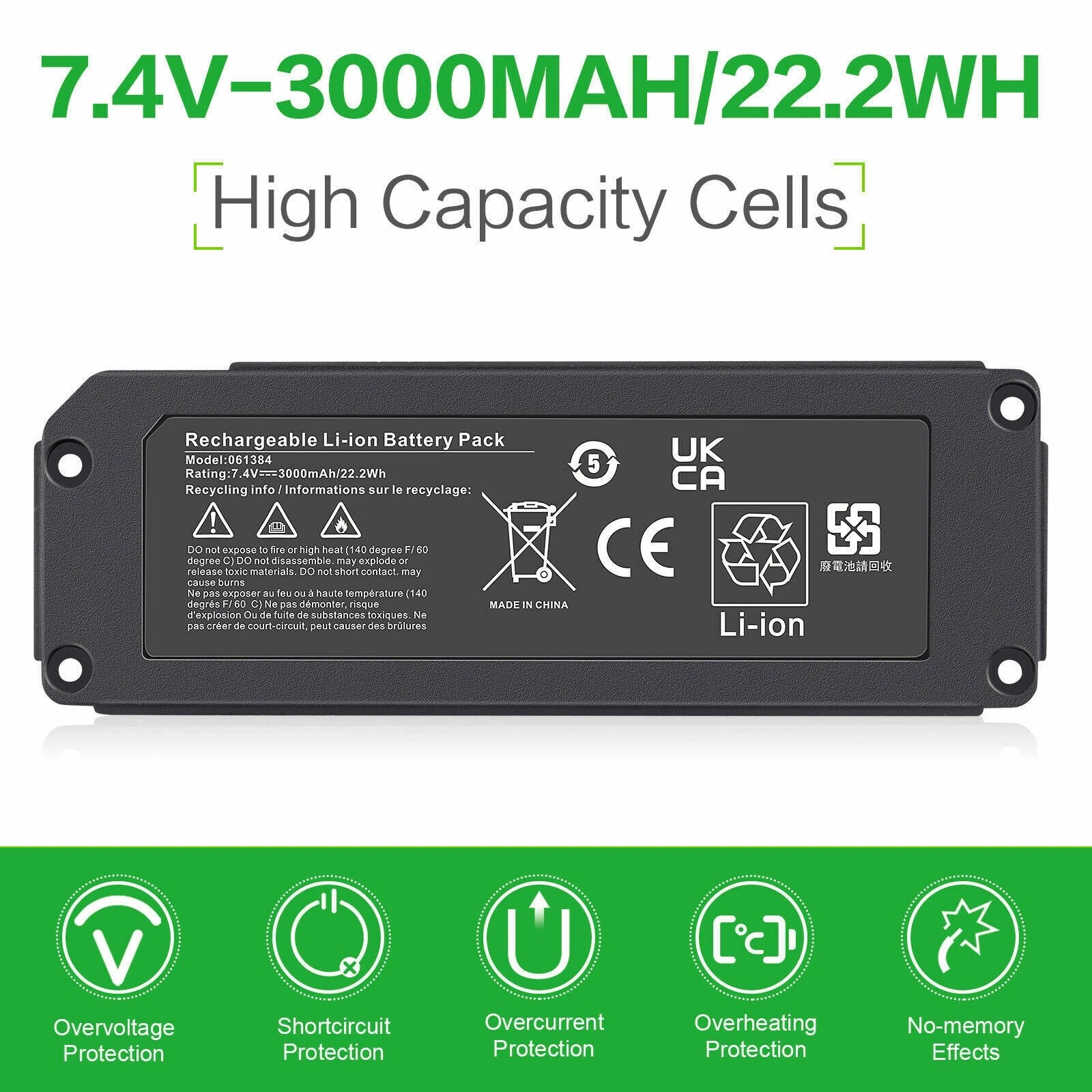 061384 061385 061386 Battery For Bose SoundLink Mini I one 1 7.4V