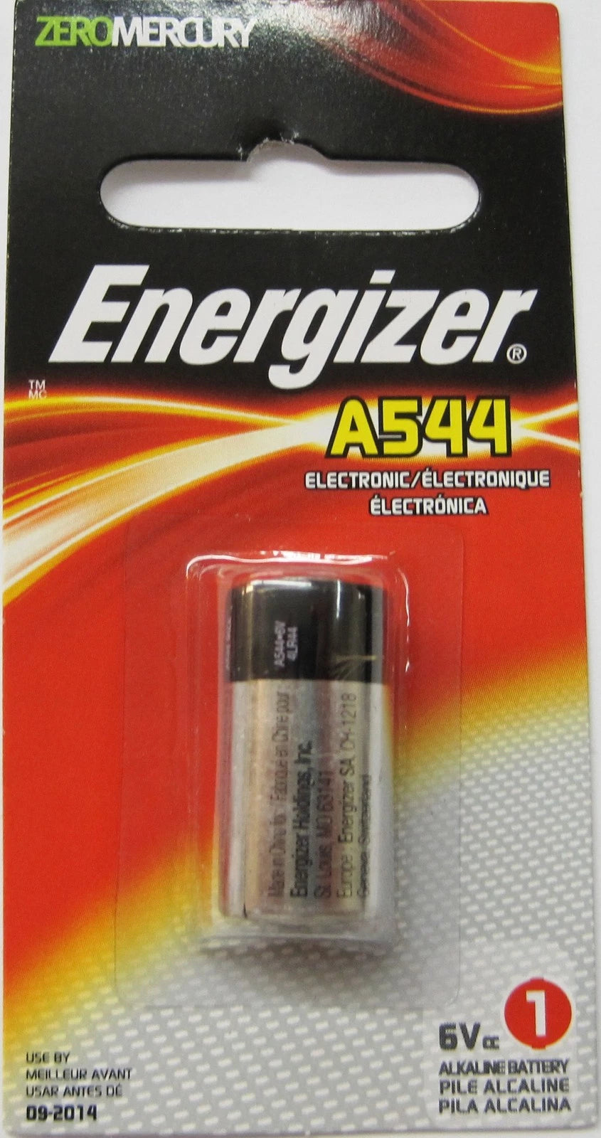 1 x Energizer A544 476A 4LR44 GP476 K28L L1325 PX28A V28PX 6V Alkaline Battery