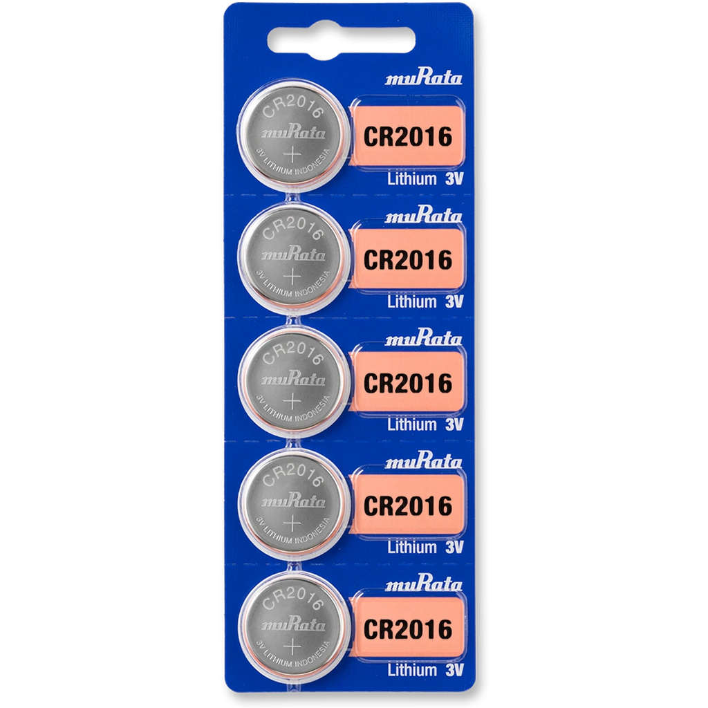 5 x SONY/MURATA CR2016 Lithium Battery 3V Genuine Exp 2030 Pack 5 pcs Coin Cell